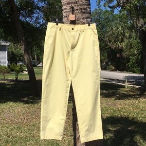 Men’s Brooks Brothers 346 Yellow Chino Pants